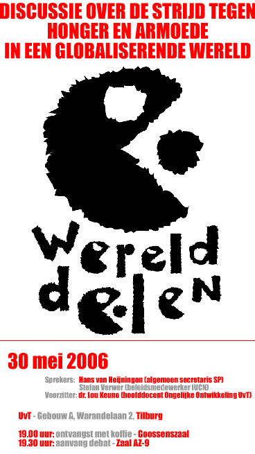 Campagne Wereld-Delen, 30 mei UvT Tilburg